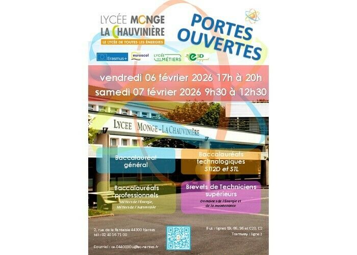 Portes ouvertes du Lycée Monge-La Chauvinière