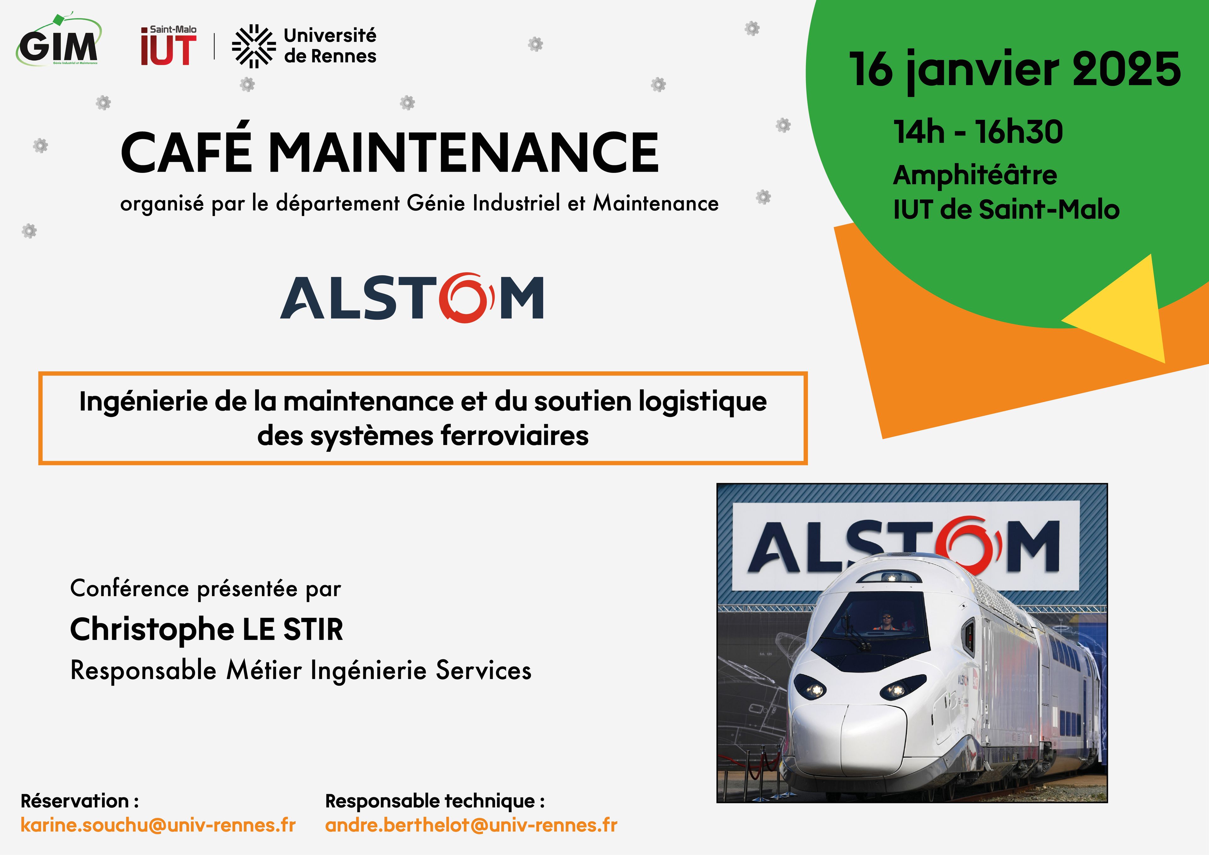 Le Café Maintenance - quand l’industrie s’adresse directement aux étudiants du Département Génie Industriel et Maintenance de l'IUT de Saint-Malo et au grand public