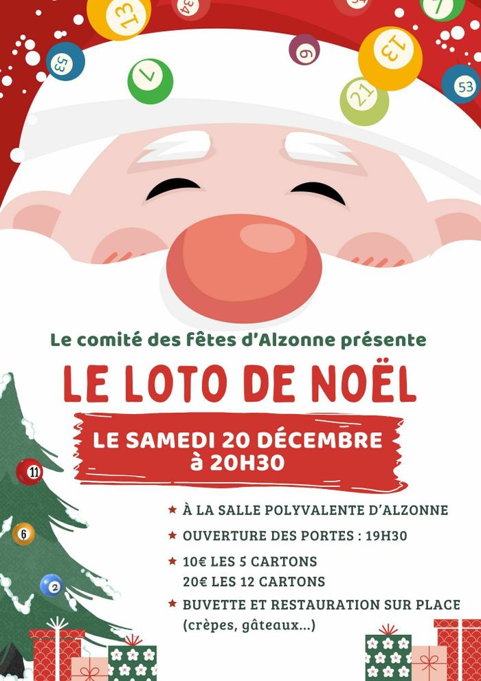 Le Comité des fêtes présente le Loto de Noël