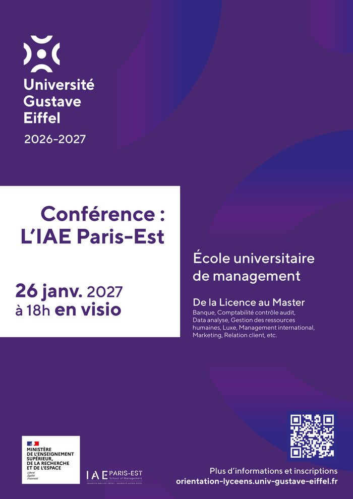 WEBINAIRE : l'IAE Paris-Est école de management
