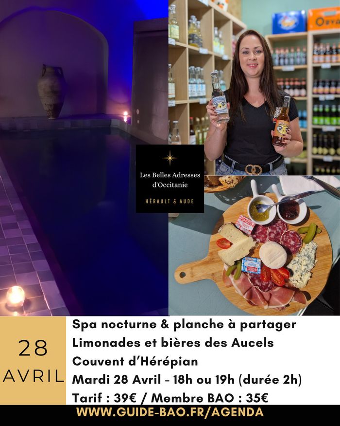 Spa, planches à partager et bière et limonades au Couvent d'Hérépian