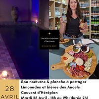 Spa, planches à partager et bière et limonades au Couvent d'Hérépian
