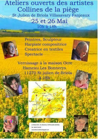 Ateliers ouverts artistes collines de la piège