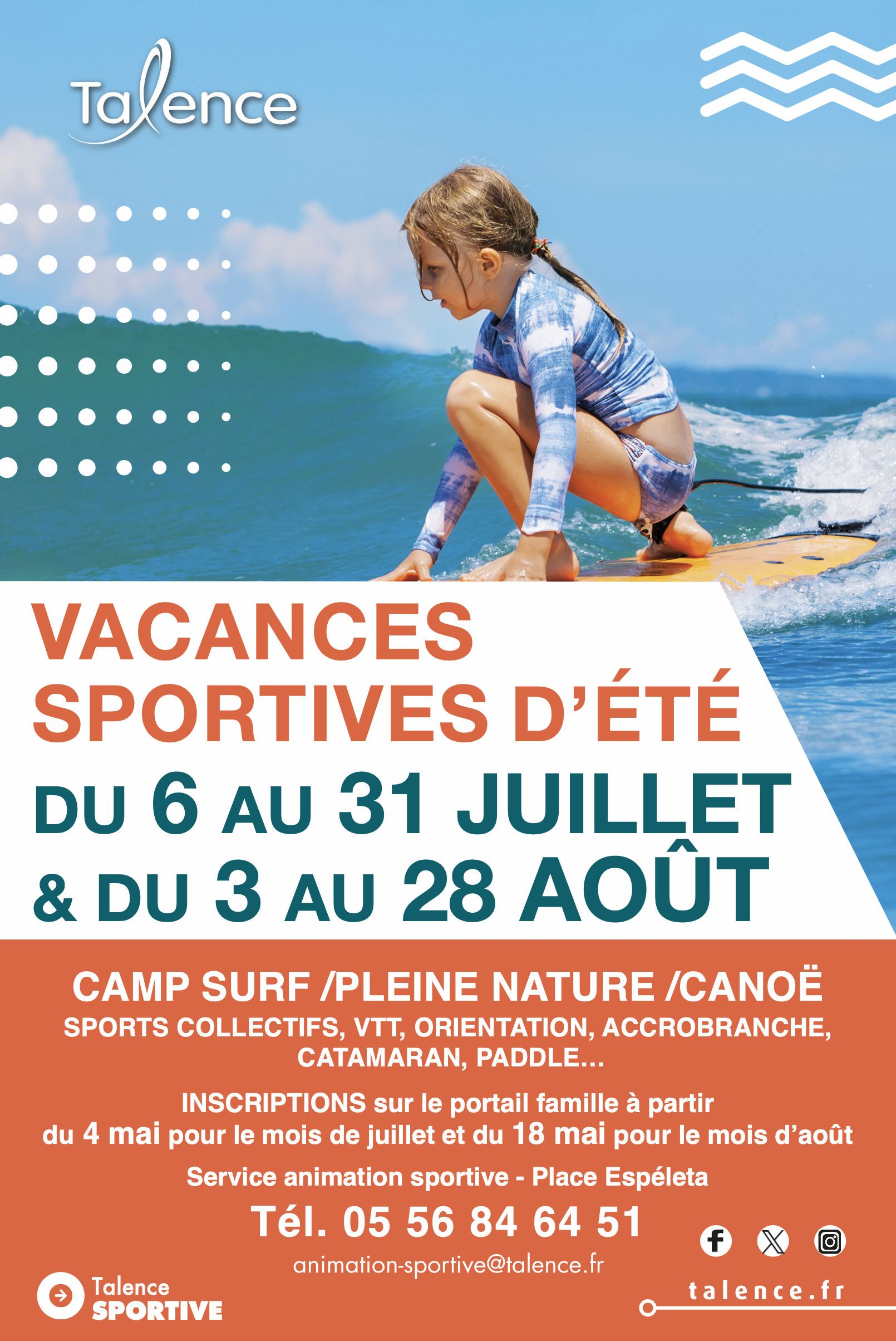 Vacances sportives d’été