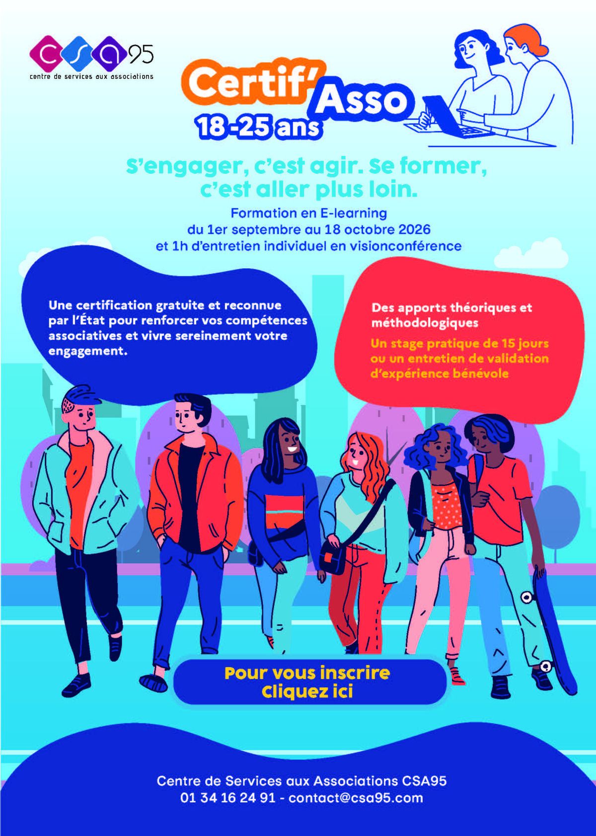 Ouverture des inscriptions pour passer le Certif'Asso spécial 18-25 ans