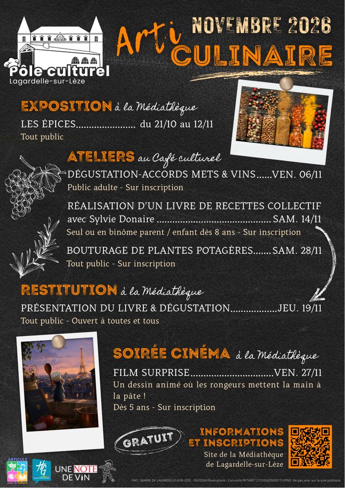 Atelier : Réalisation d’un livre de recettes collectif