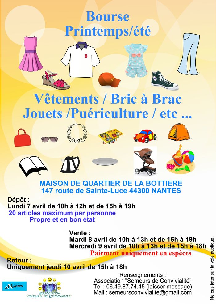Bourse aux vêtements printemps/été