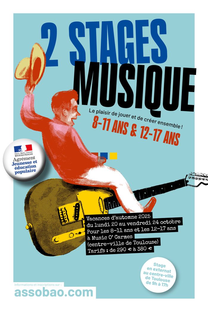 Stages musique Ados à Toulouse octobre 2025