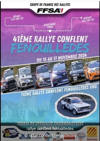 41ème Rallye Conflent Fenouillèdes - 11ème Rallye Conflent Fenouillèdes VHC