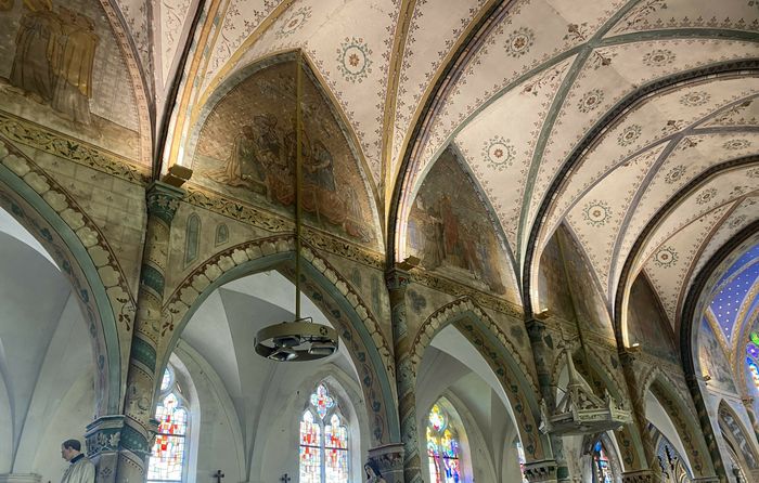 Visite d'une église datée de 1855