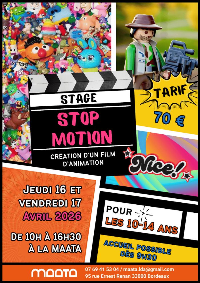Stage Stop Motion le 16 et 167 avril