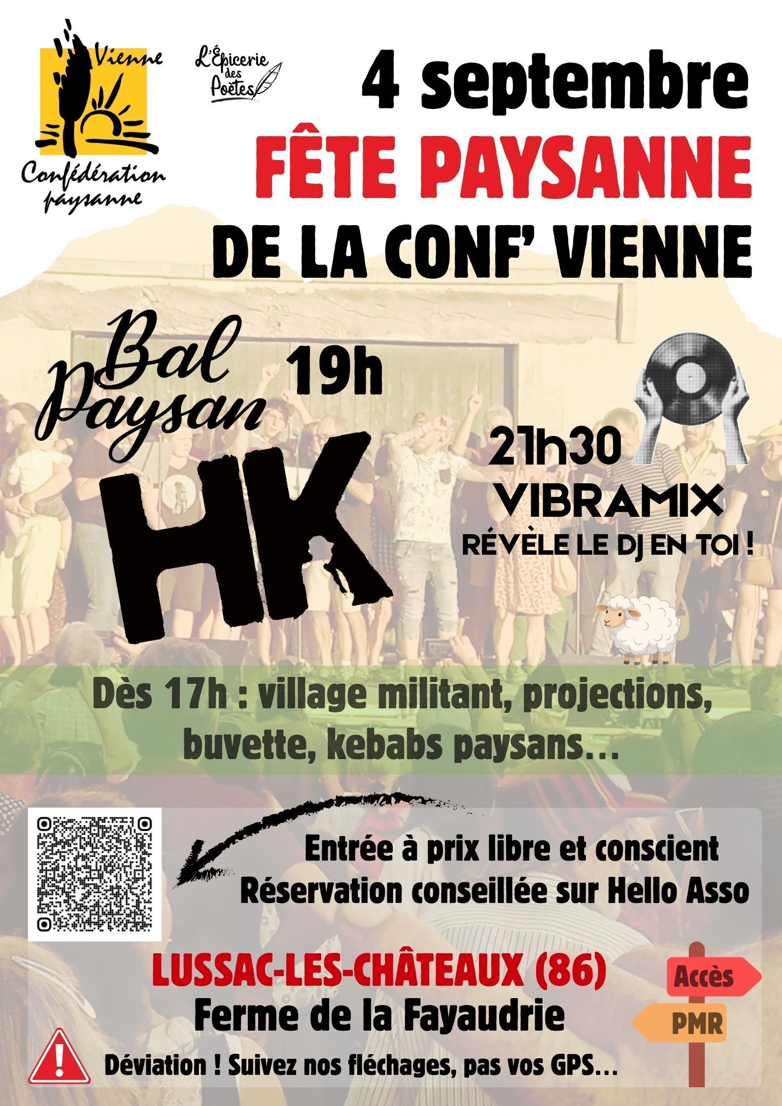 04 septembre 2026 - Bal paysan avec HK à Lussac-les-Châteaux (86)