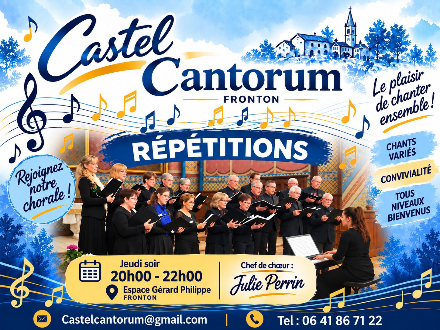 Activités de la chorale Castel Cantorum