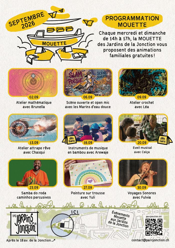Programmation familles aux Jardins de la Jonction