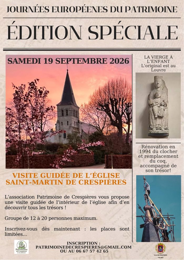 Visite guidée église Saint-Martin de Crespières