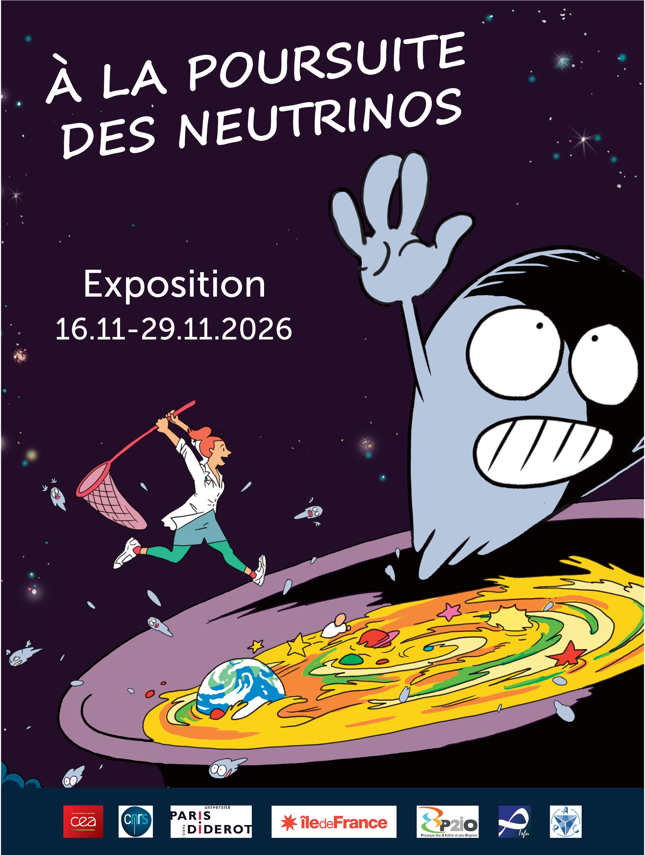 Exposition «&nbsp;À la poursuite des neutrinos&nbsp;»