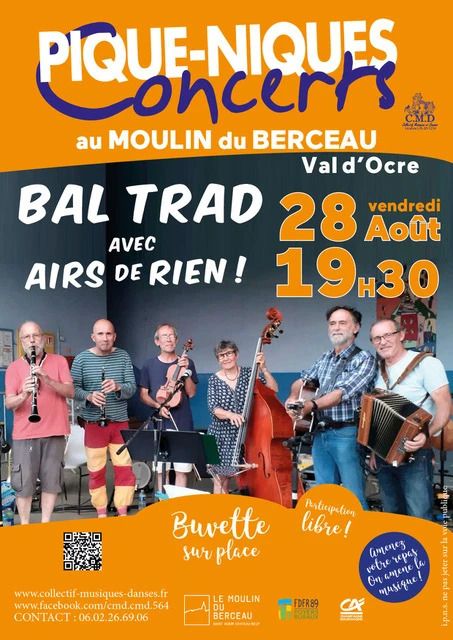 Affiche — Pique-nique , bal folk avec AIRS DE RIEN