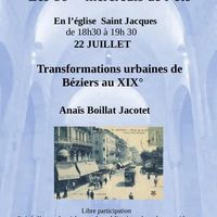 Transformations urbaines de Béziers au xix° siècle