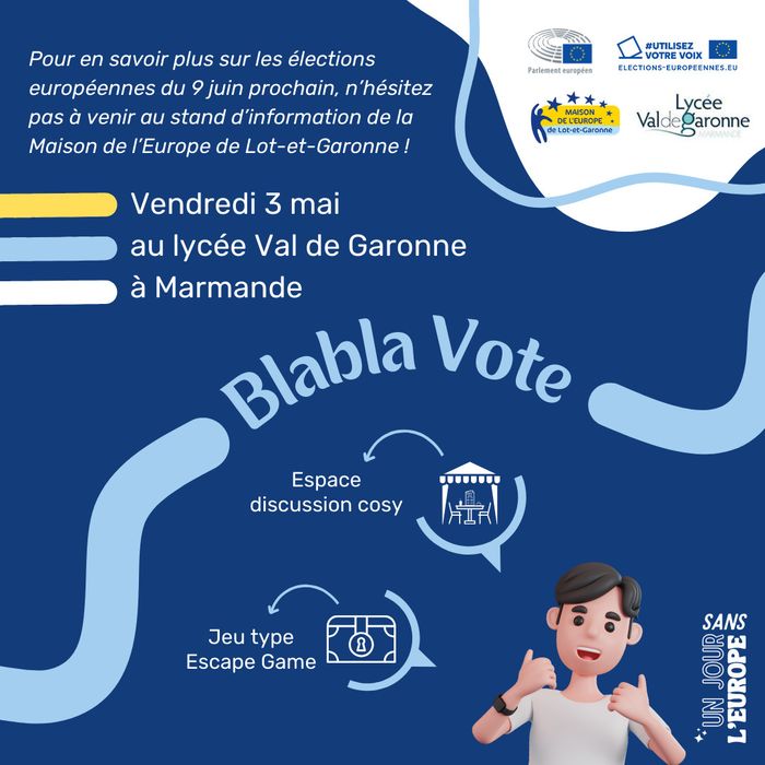 Stand d'information "Blabla Vote"