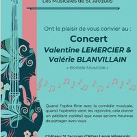 Concert de Valentine Lemercier & Valérie Blanvillain