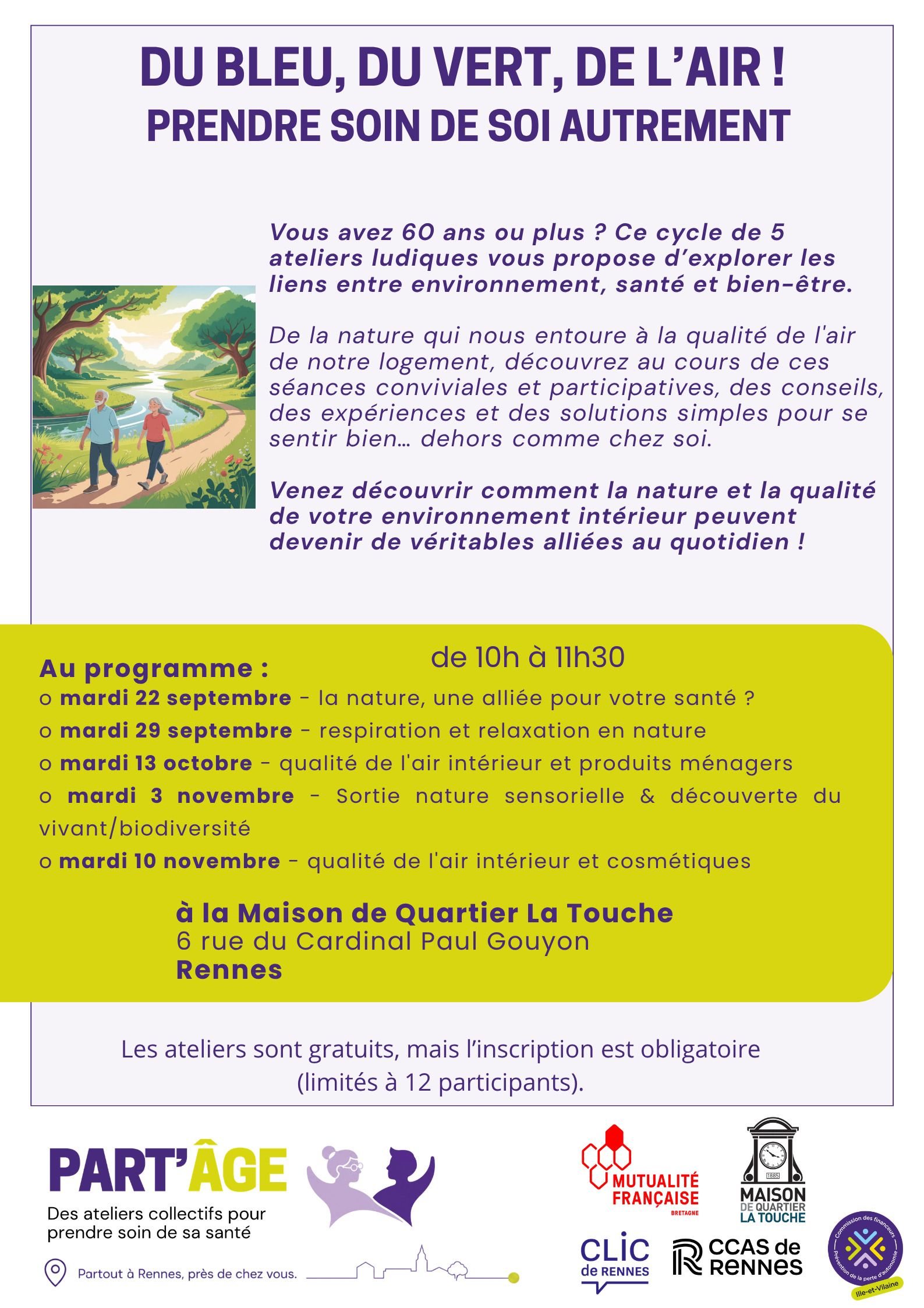 Du bleu, du vert, de l’air ! Prendre soin de soi autrement