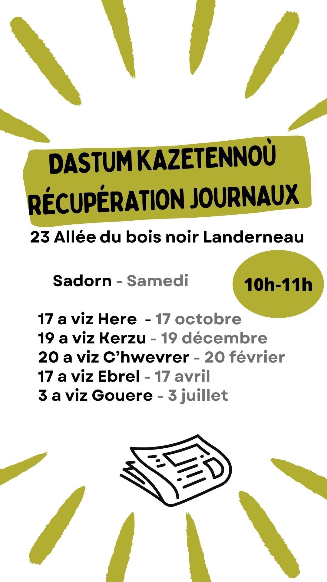 GARDEZ VOS JOURNAUX !