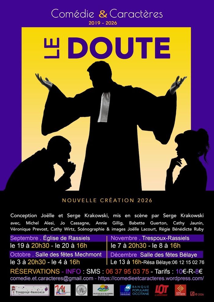 Affiche — « Le Doute » Spectacle de théâtre contemporain