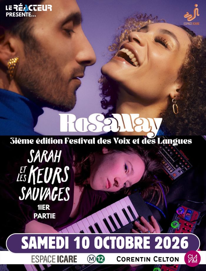 Le festival Des Voix et des Langues pour cette édition se consacre au souffle, ce lien invisible entre voix, corps et musique et invite les artistes ROSAWAY et SARAH & LES KEURS SAUVAGES