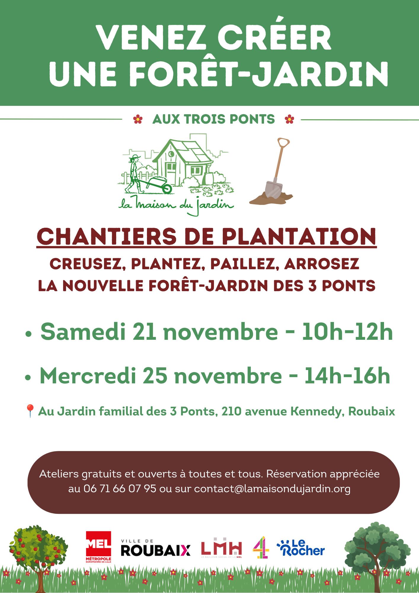 Forest Garden Planting at 3 Ponts 🌳