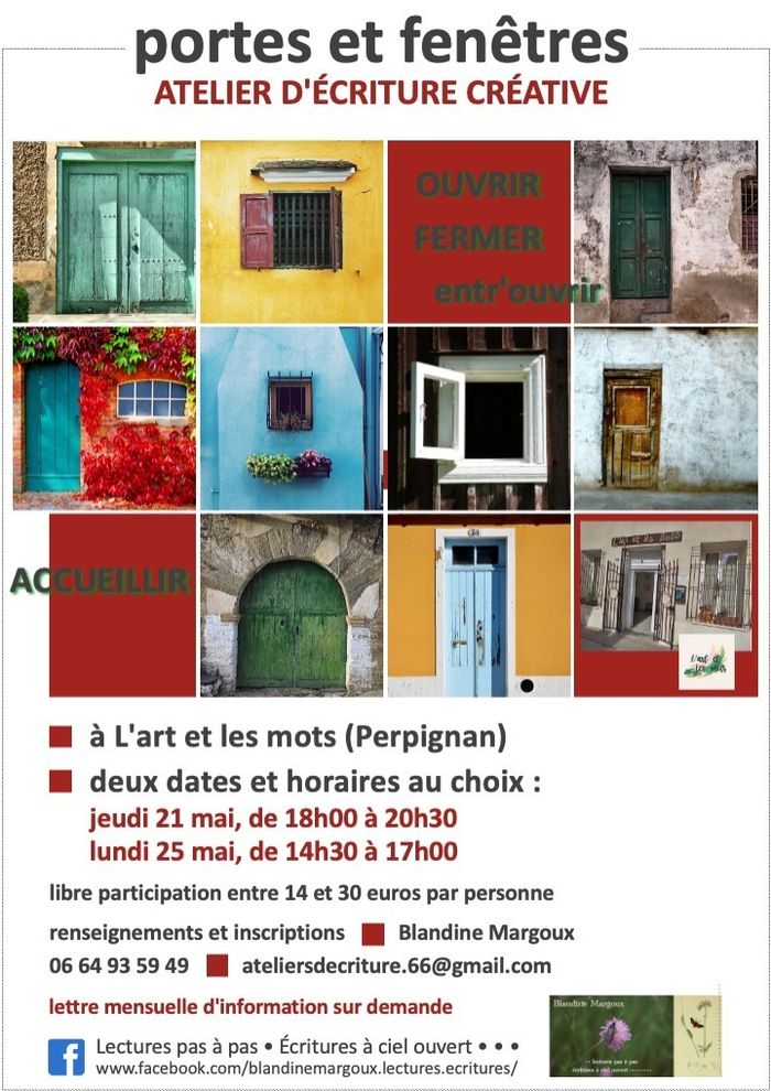 Portes et fenêtres • Atelier d'écriture créative