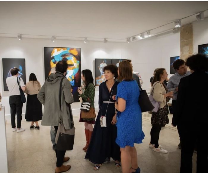 Vernissage de l'Expo peinture Véronique Cailleretz