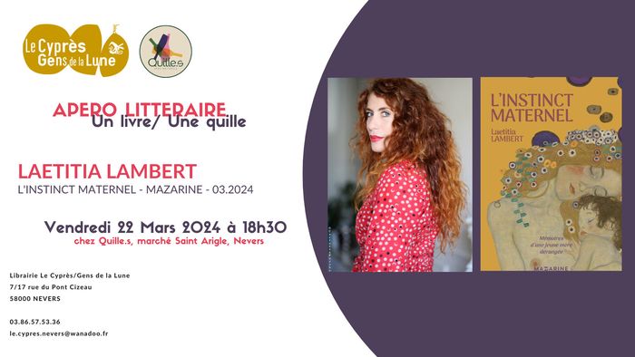 Apéro Littéraire avec Laetitia Lambert