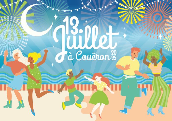 Feu d'artifice à Couëron le 13 juillet