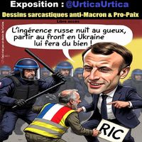 Expo @UrticaUrtica :"Artiste sarcastique envers les squatteurs à l’Élysée !"
