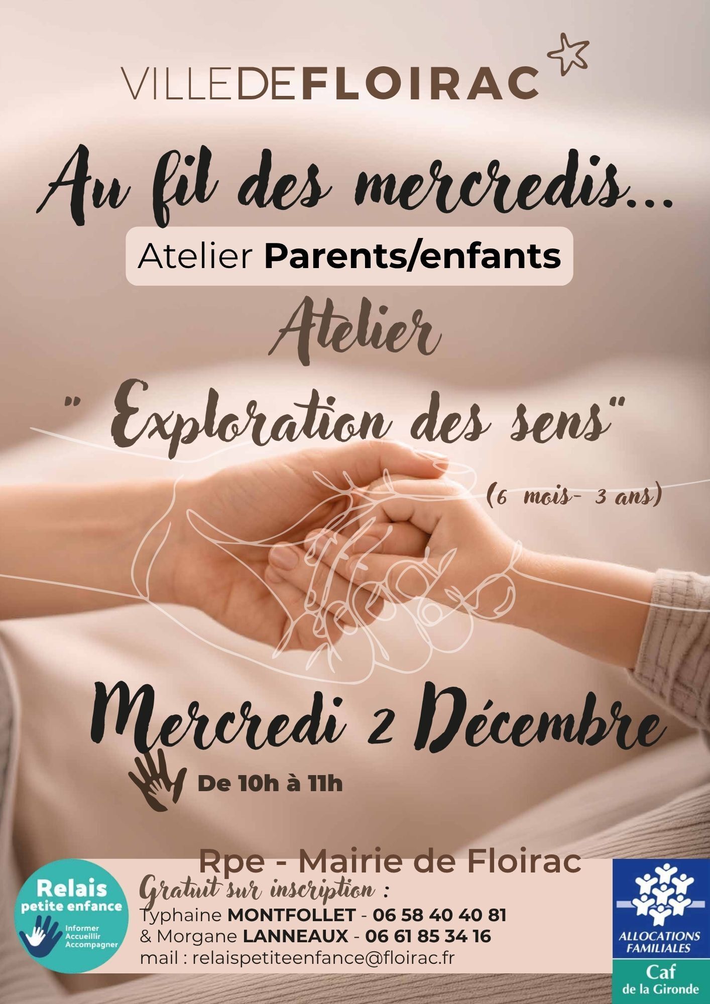 Atelier parents enfants "Exploration des sens"