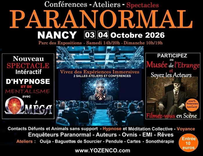 Salon du Paranormal au Parc des Expos de Nancy - 3ème édition