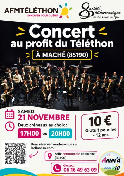 Concert Ani à Vie - AFM Téléthon — MACHE