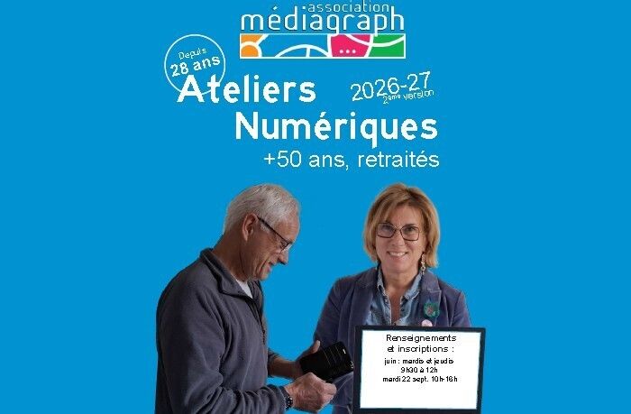 Mediagraph : Portes ouvertes - ateliers numériques seniors + 50 ans (saison 2026-2027)