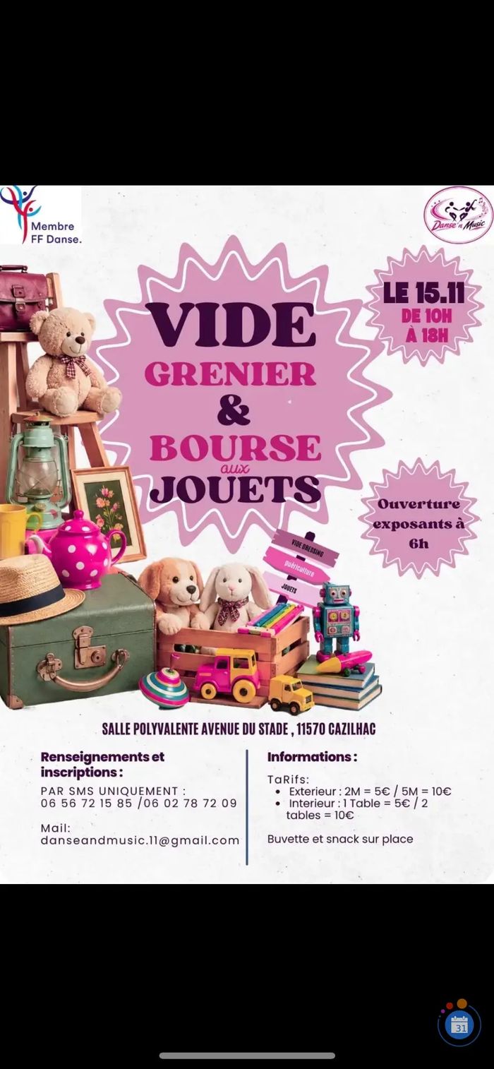 Bourse aux jouets et vide-grenier