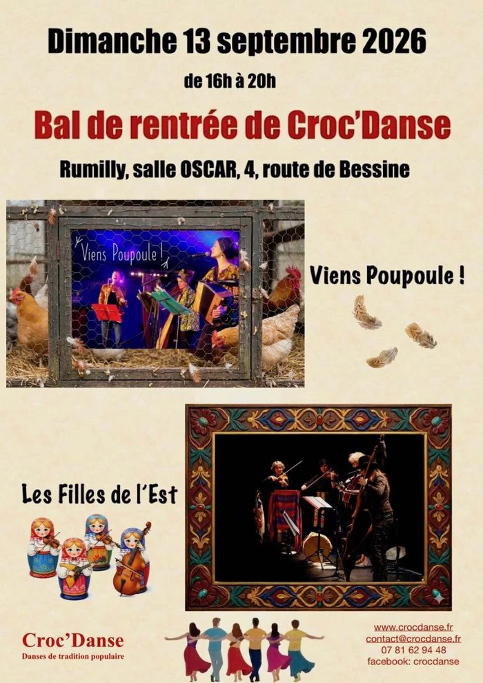 Affiche — Bal de rentrée de Croc'Danse