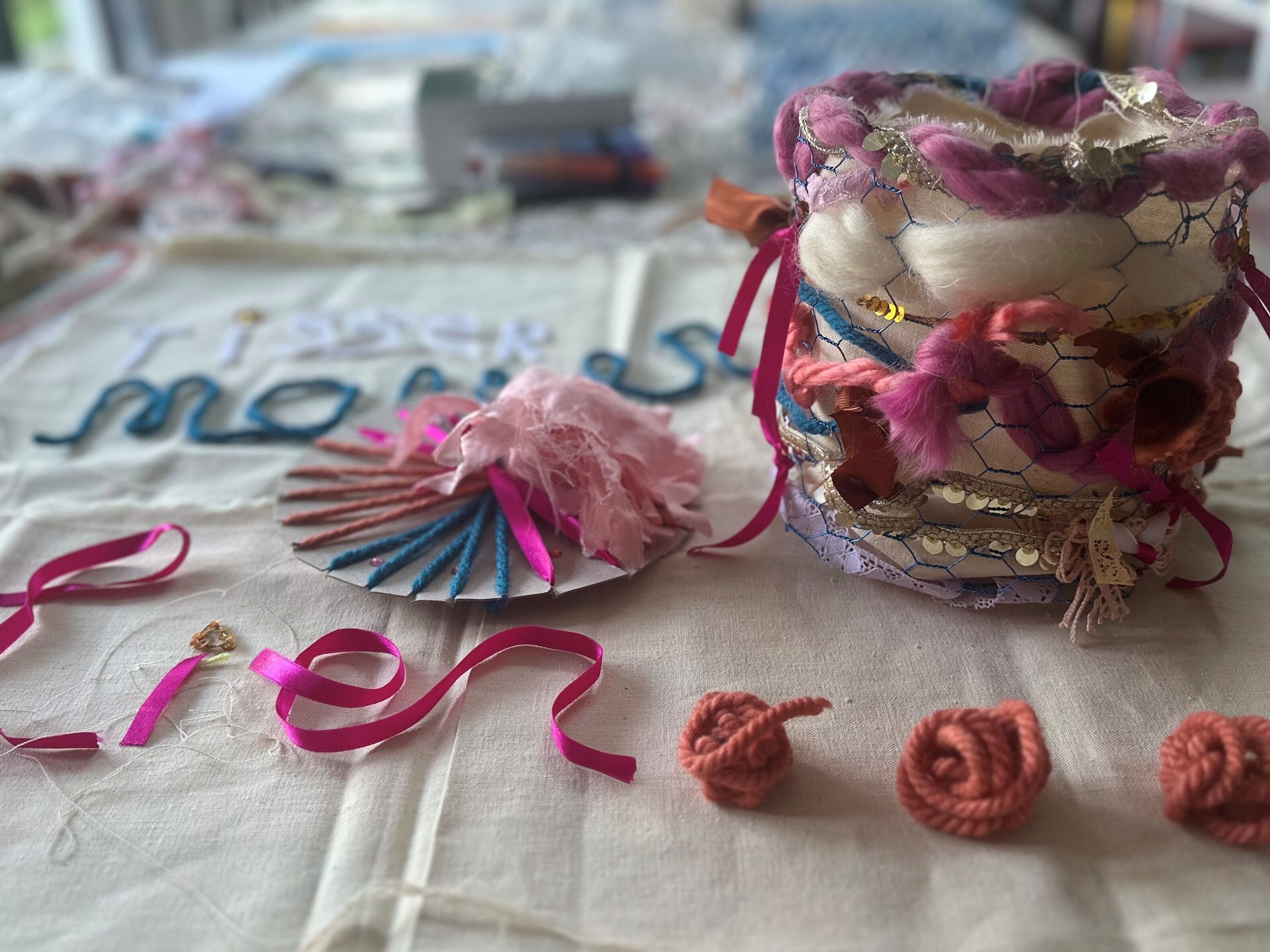 Atelier tissage à quatre mains