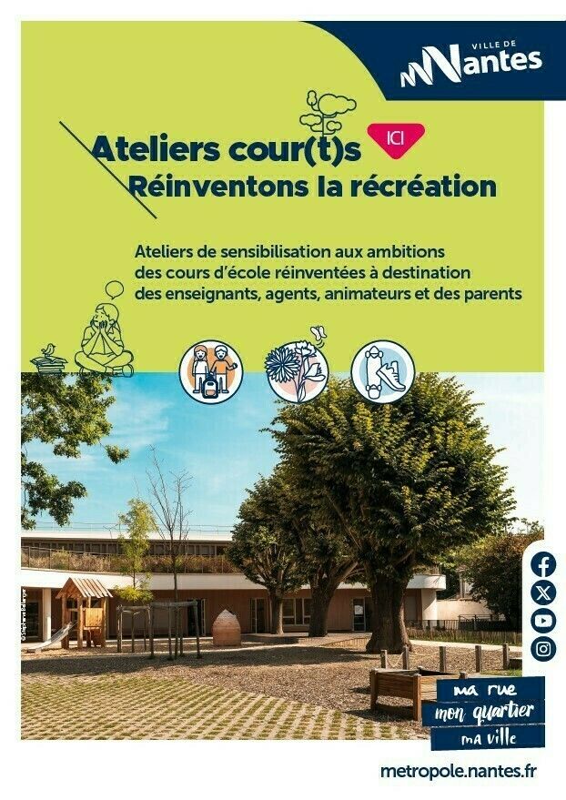 Ateliers cour(t)s. Réinventons la récréation : École dehors