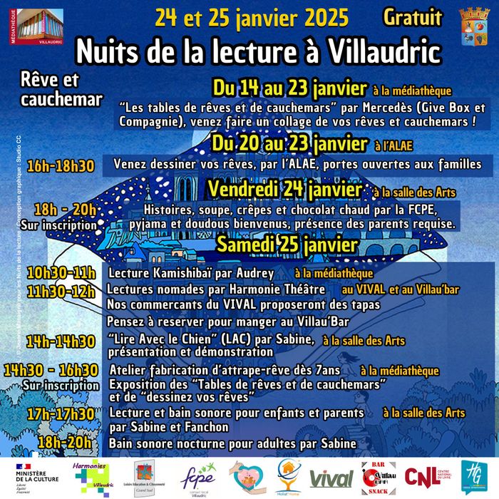 Nuits de la lecture 2025 à Villaudric