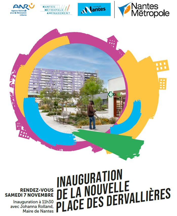 Inauguration de la nouvelle place des Dervallières