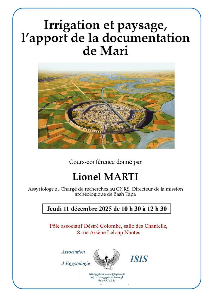 La maitrise de l'eau. Un aspect central du monde mésopotamien