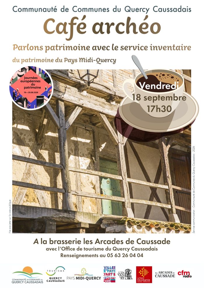 Conférence : café archéo, parlons patrimoine !