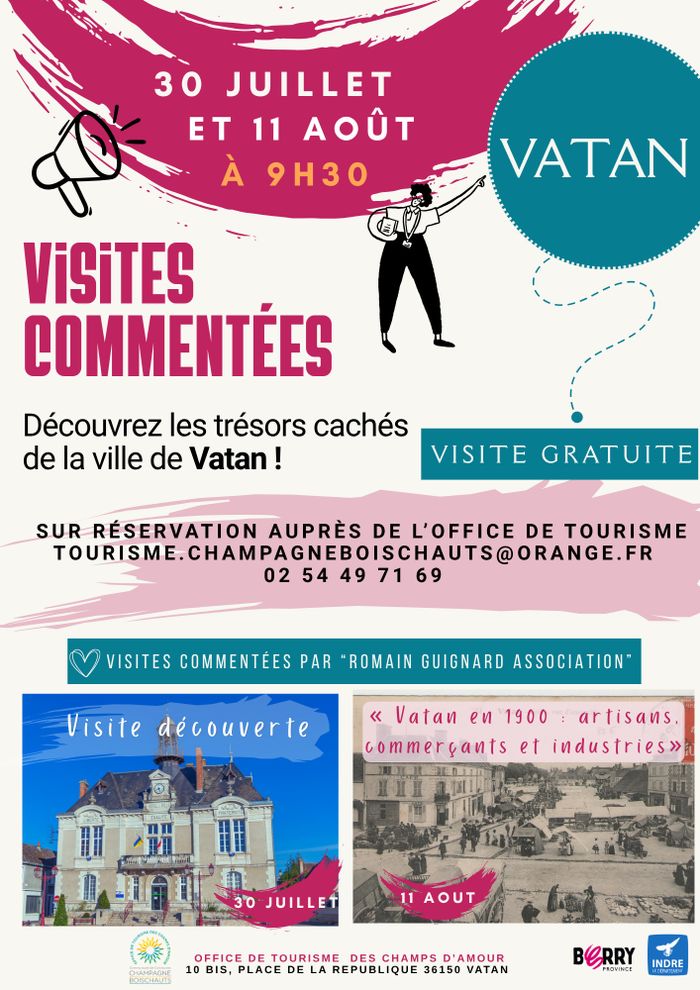Visites découverte de Vatan : histoire et anecdotes