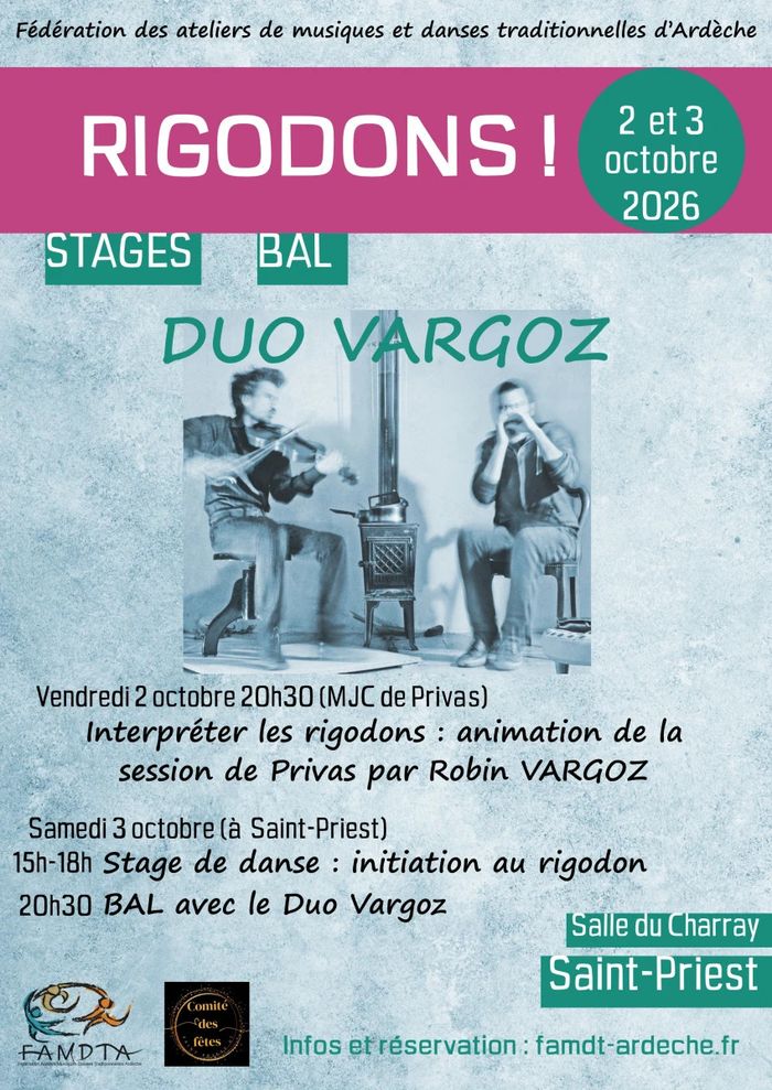 Affiche — Journée Rigodon avec le Duo Vargoz