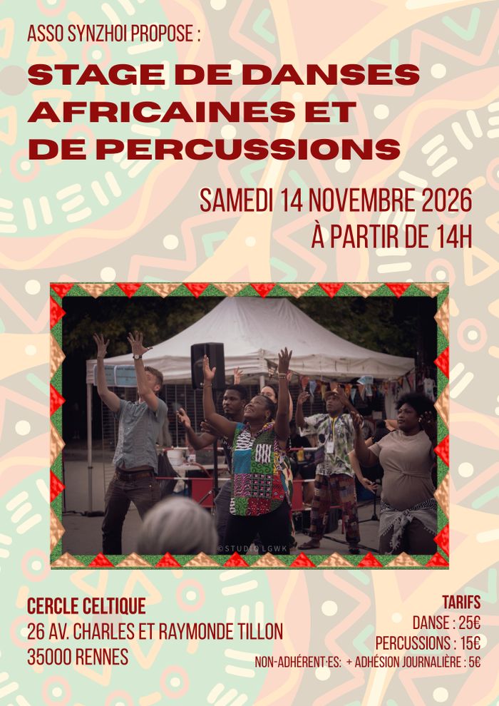 Stage de danses africaines et de percussions