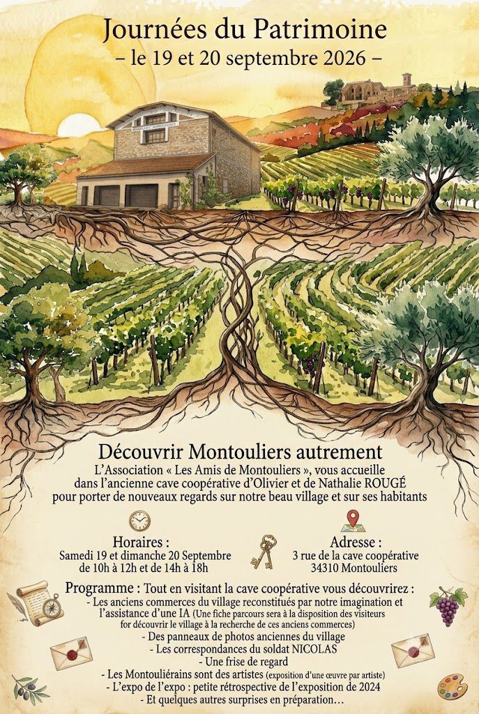 Affiche — Découvrir Montouliers autrement